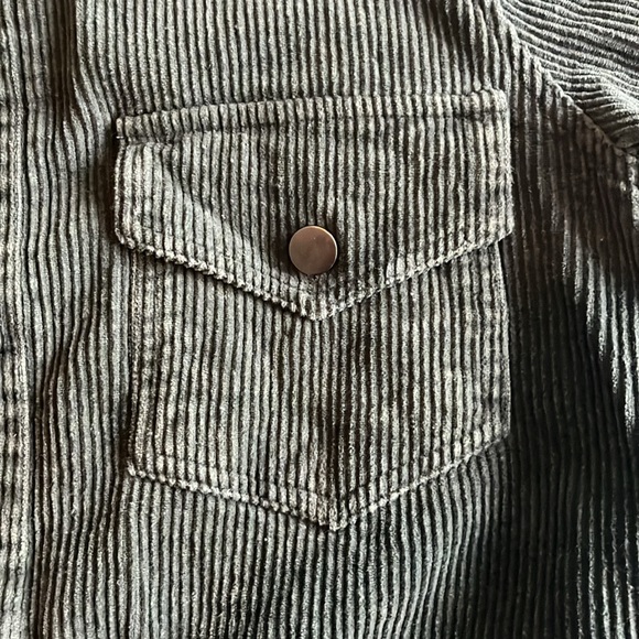 Green corduroy shacket - Picture 2 of 5